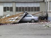 Порывами ветра сорвало часть кровли Регионального многопрофильного колледжа