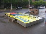 Промышленный район очистили от несанкционированной рекламы