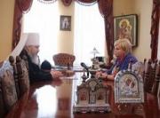 Митрополит Кирилл встретился с заместителем председателя правительства СК Ириной Соколовой