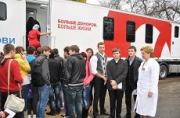 В краевой станции переливания крови прошел студенческий день.