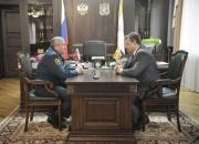 Глава края встретился с начальником Северо-Кавказского регионального центра МЧС