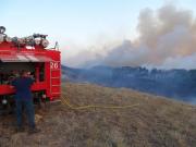 На Ставрополье два крупных пожара уничтожили 30 гектаров проса и 10 гектаров леса