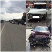 На Ставрополье столкнулись три автомобиля, погибших нет